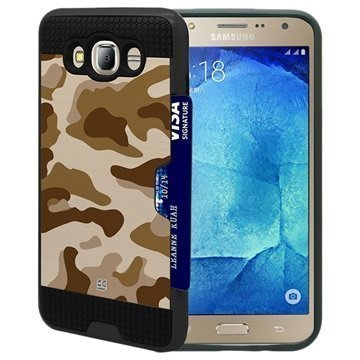 Samsung Galaxy J7 (2016) Beyond Cell Rugged Shell Case Desert Camouflage