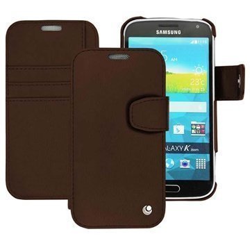 Samsung Galaxy K zoom Noreve Tradition B Wallet Nahkakotelo Kastanjanruskea