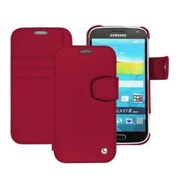 Samsung Galaxy K zoom Noreve Tradition B Wallet Nahkakotelo Punainen