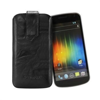 Samsung Galaxy Nexus I9250 Blumax Leather Case Black