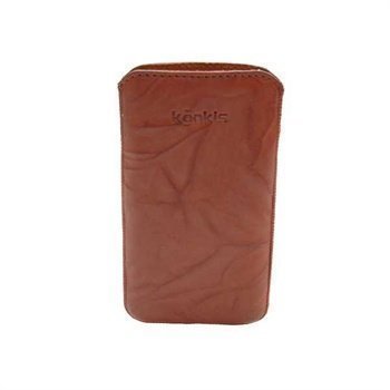 Samsung Galaxy Nexus I9250 Konkis Leather Case Washed Choco Brown