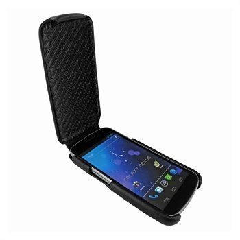 Samsung Galaxy Nexus Piel Frama iMagnum Nahkakotelo Musta