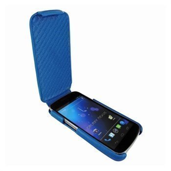 Samsung Galaxy Nexus Piel Frama iMagnum Nahkakotelo Sininen