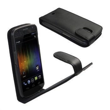 Samsung Galaxy Nexus iGadgitz Nahkakotelo Musta