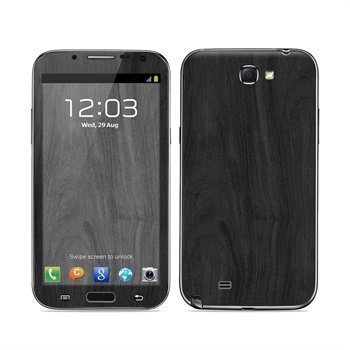 Samsung Galaxy Note 2 N7100 Black Woodgrain Skin