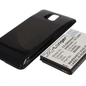 Samsung Galaxy Note 3 Galaxy Note III SM-N9000 tehoakku erillisellä laajennetulla mustalla takakannella 6400 mAh