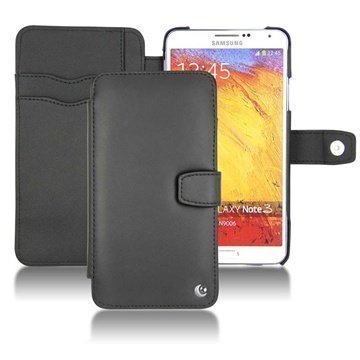 Samsung Galaxy Note 3 N9000 Noreve Tradition B Wallet Leather Case Black