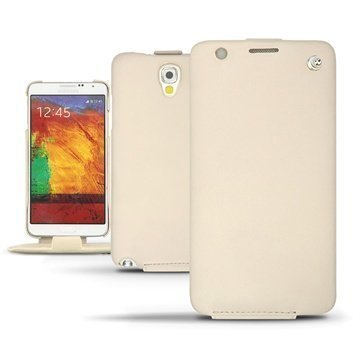 Samsung Galaxy Note 3 Neo Noreve Tradition Läpällinen Nahkakotelo Beige