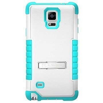 Samsung Galaxy Note 4 Beyond Cell Tri Shield Hybridi Kotelo Valkoinen / Vaalean Sininen