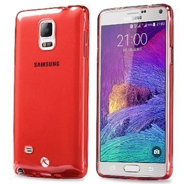 Samsung Galaxy Note 4 Kalaideng Air Series TPU Kotelo Läpinäkyvä / Kuuma Pinkki