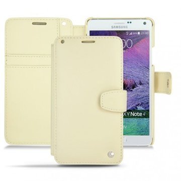 Samsung Galaxy Note 4 Noreve Tradition B Lompakkomallinen Nahkakotelo PerpÃ©tuelle Beige