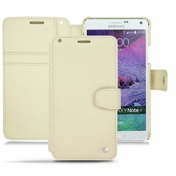 Samsung Galaxy Note 4 Noreve Tradition B Lompakkomallinen Nahkakotelo PerpÃ©tuelle Norsunluu