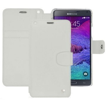 Samsung Galaxy Note 4 Noreve Tradition B Lompakkomallinen Nahkakotelo PerpÃ©tuelle Valkoinen