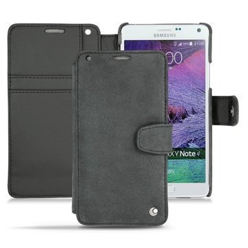 Samsung Galaxy Note 4 Noreve Tradition B Wallet Nahkakotelo Exception Tumma Vintage