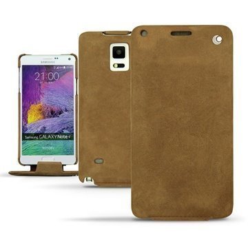 Samsung Galaxy Note 4 Noreve Tradition Nahkainen Läppäkotelo Exception Sable Vintage