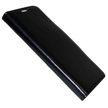 Samsung Galaxy Note 4 UreParts Uranus Nahkainen Kirjamainen Suojakotelo Musta