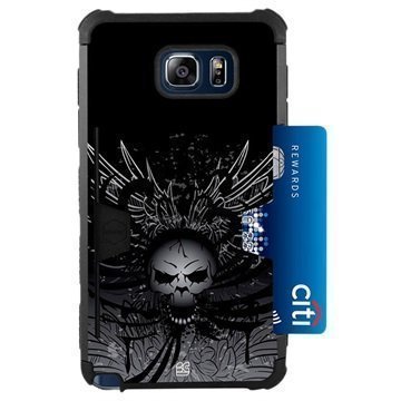 Samsung Galaxy Note 5 Beyond Cell Rugged Shell Kotelo Wing Skull