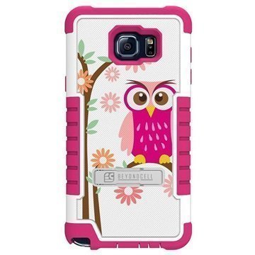 Samsung Galaxy Note 5 Beyond Cell Tri Shield Design Hybrid Suojakuori Daisy Owl