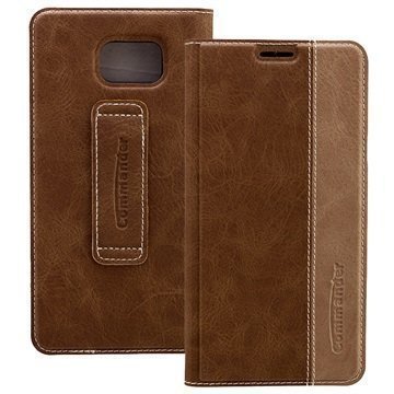 Samsung Galaxy Note 5 Commander Book Flip Case Gentle Brown