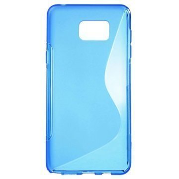 Samsung Galaxy Note 5 S-Curve TPU-Kotelo Sininen