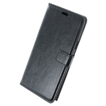 Samsung Galaxy Note 5 UreParts Uranus Nahkainen Kirjamainen Suojakotelo Musta