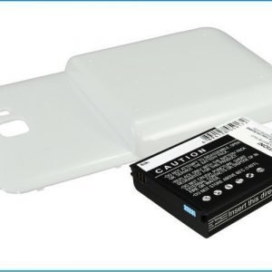 Samsung Galaxy Note AT&T yhteensopiva tehoakku valkoisella laajennetulla takakannella 4500 mAh