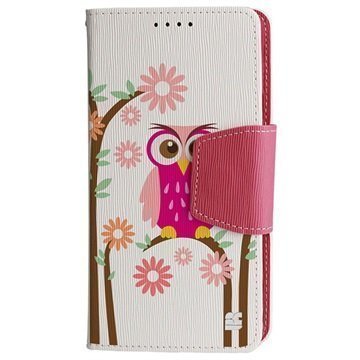 Samsung Galaxy Note Edge Beyond Cell Infolio Design Lompakkokotelo Daisy Owl