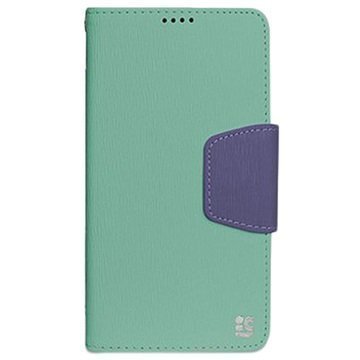 Samsung Galaxy Note Edge Beyond Cell Infolio Lompakkokotelo Mint / Violetti