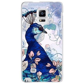 Samsung Galaxy Note Edge Beyond Cell Protex Design Kova Suojakuori Blue Peacock