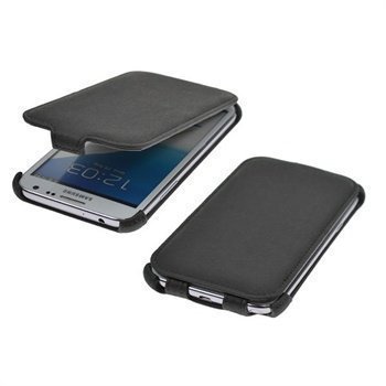 Samsung Galaxy Note II N7100 StarCase Roma Classic Flip Leather Case Dark Grey