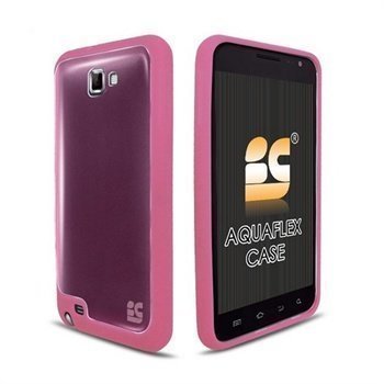 Samsung Galaxy Note N7000 Beyond Cell Aquaflex TPU-Suojakotelo Pinkki