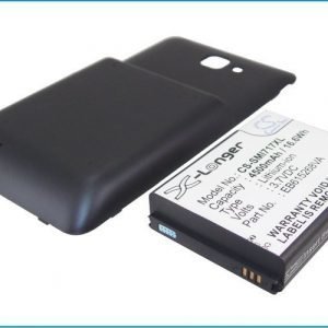 Samsung Galaxy Note yhteensopiva tehoakku tumman sinisellä laajennetulla takakannella 4500 mAh