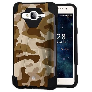 Samsung Galaxy On5 Beyond Cell Hyber V2 Shell Kuori Aavikko Maastokuvio