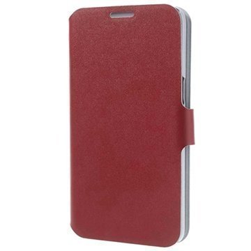 Samsung Galaxy Round G910S Doormoon Wallet Nahkakotelo Punainen