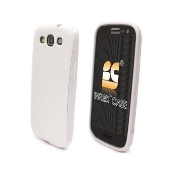 Samsung Galaxy S 3 i9300 Beyond Cell Inflex Snap-on Suojakuori Valkoinen / Valkoinen