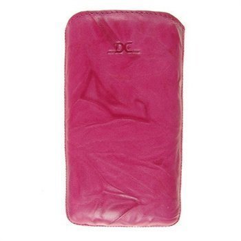 Samsung Galaxy S 4 I9500 I9505 DC Washed SRC Slide Nahkainen Kotelo Fuksia