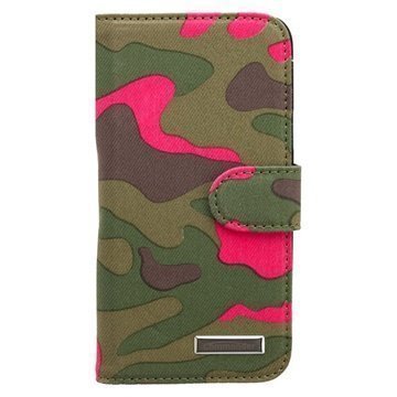 Samsung Galaxy S 5 Mini Commander Premium Deluxe Flip Kotelo Suojaväri Pinkki