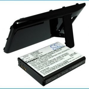 Samsung Galaxy S II Galaxy S2 GT-I9100 tehoakku 3200 mAh laajennetulla takakannella -Musta