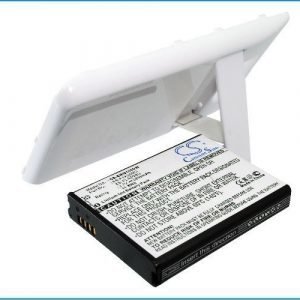 Samsung Galaxy S II Galaxy S2 GT-I9100 tehoakku 3200 mAh laajennetulla takakannella Valkoinen