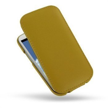 Samsung Galaxy S3 I9300 PDair Leather Case Keltainen