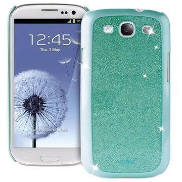 Samsung Galaxy S3 I9300 Puro Kova Glitteri Suojakuori Mintunvihreä