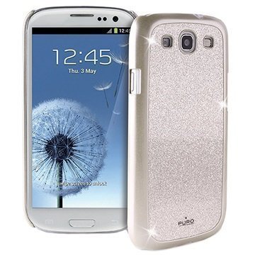 Samsung Galaxy S3 I9300 Puro Kova Glitteri Suojakuori Samppanja