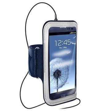 Samsung Galaxy S3 I9300 Puro Käsivarsikotelo Sininen
