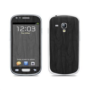 Samsung Galaxy S3 Mini Black Woodgrain Skin