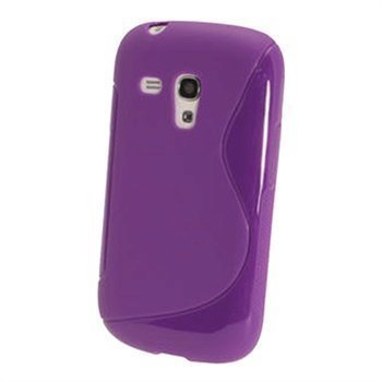 Samsung Galaxy S3 Mini I8190 iGadgitz Kaksivärinen TPU-Suojakotelo Violetti