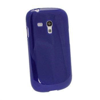 Samsung Galaxy S3 Mini I890 iGadgitz Glossy TPU Deksel BlÃ¥