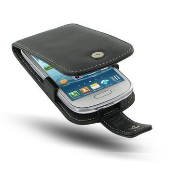 Samsung Galaxy S3 Mini PDair Leather Case 3BSS3MF41 Musta