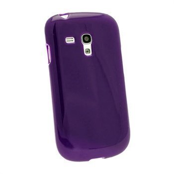 Samsung Galaxy S3 Mini i890 iGadgitz Glossy TPU Case Purppura