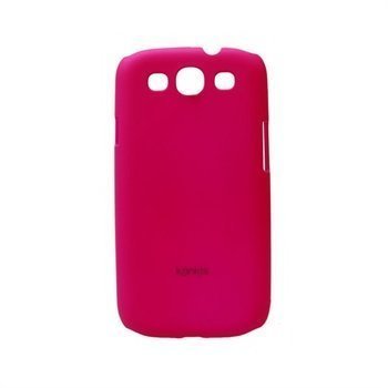 Samsung Galaxy S3 i9300 Konkis Rubber Taustakuori Tumma Pinkki