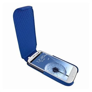 Samsung Galaxy S3 i9300 Piel Frama iMagnum Nahkakotelo Tummansininen